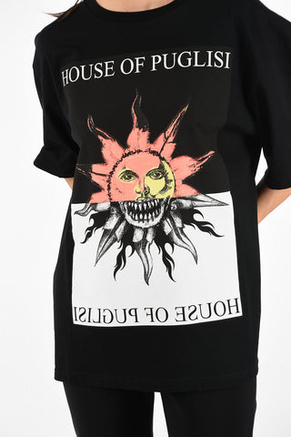 Printed-sun Oversize T-shirt
