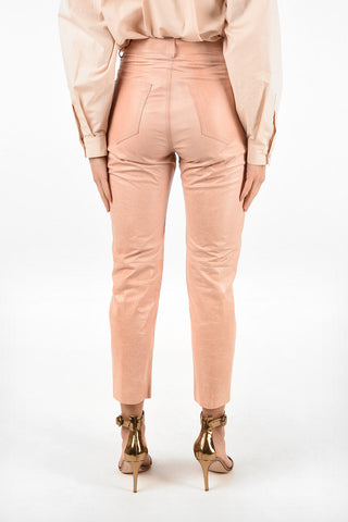 Leather 5 Pockets Pants