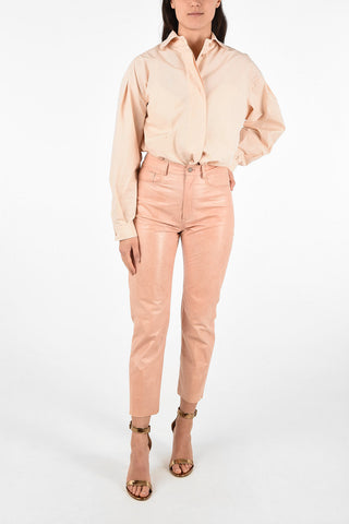 Leather 5 Pockets Pants