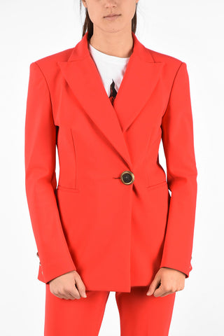 peak lapel Blazer With Golden Button