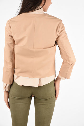 Cropped Leather Jacket