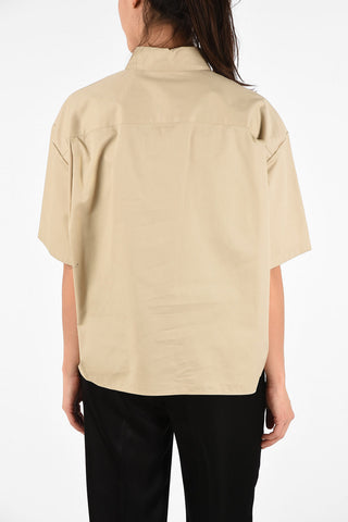 Camicia Boxy Fit con Taschini Frontali