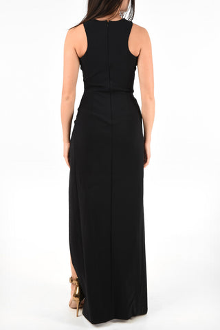 Split Side Hem Cut Out Floor Length Dress