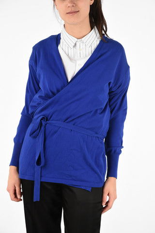 MM4 Cardigan Wrap in Cotone con Scollo a V