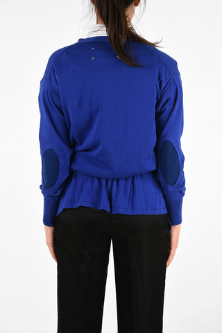 MM4 Cardigan Wrap in Cotone con Scollo a V