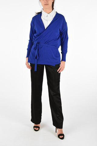 MM4 Cardigan Wrap in Cotone con Scollo a V