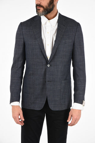 gun club check side vents 2-button GATE blazer