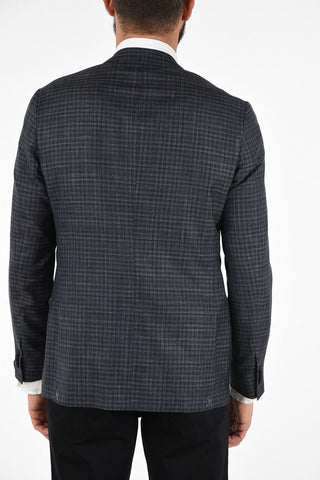 gun club check side vents 2-button GATE blazer