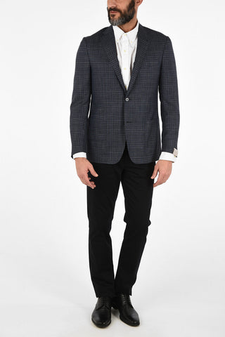 gun club check side vents 2-button GATE blazer
