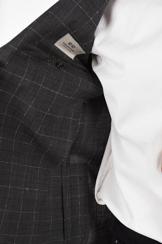 CC COLLECTION check half lining side vents 2-button RIGHT blazer