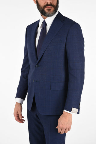 Side Vents Check Drop 6R 2-Button MANTUA Suit