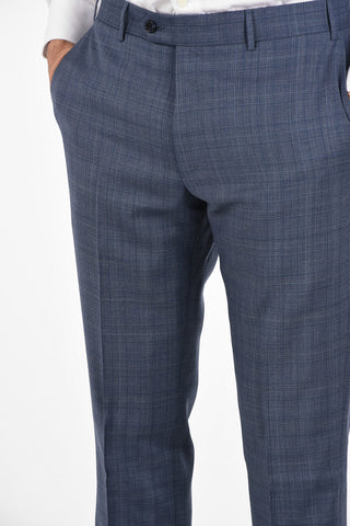 side vents district check 2-button MANTUA suit