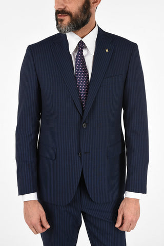 CC COLLECTION abito 2 bottoni gessato due spacchi