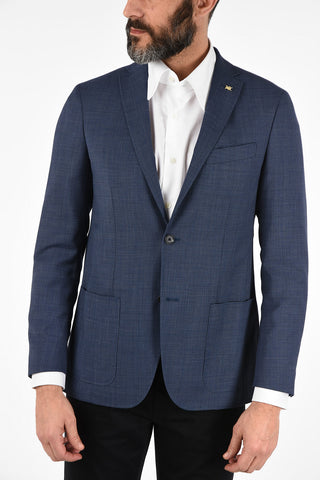 CC COLLECTION Giacca RIGHT 2 bottoni mini check due spacchi