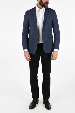 CC COLLECTION Giacca RIGHT 2 bottoni mini check due spacchi