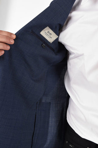CC COLLECTION Giacca RIGHT 2 bottoni mini check due spacchi