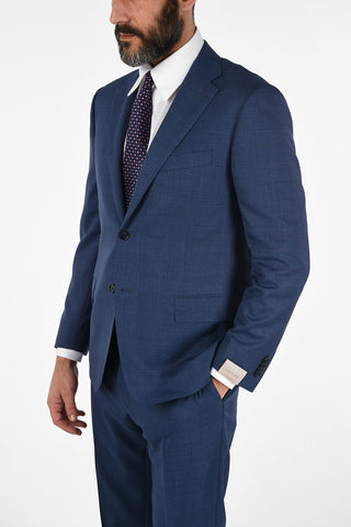 Side Vents Check Drop 6R 2-Button MANTUA Suit