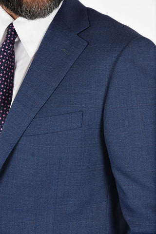 Side Vents Check Drop 6R 2-Button MANTUA Suit