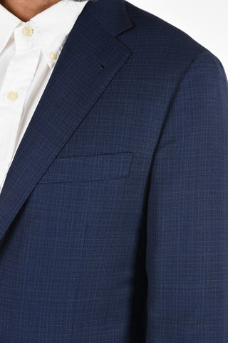 tattersall check half lining side vents 2-button GATE blazer