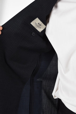 CC COLLECTION check  half lining side vents 2-button RIGHT blazer