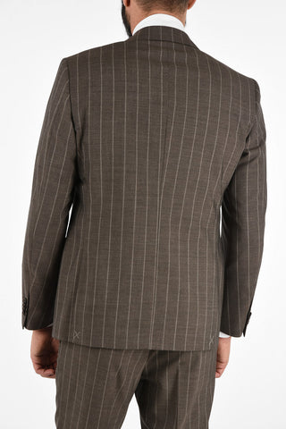 CC COLLECTION side vents pinstriped 2-button RIGHT suit