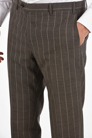 CC COLLECTION side vents pinstriped 2-button RIGHT suit