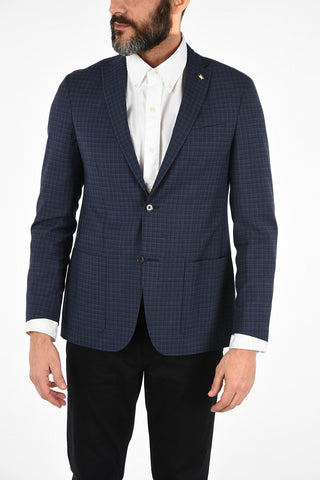 CC COLLECTION check half lining side vents 2-button RIGHTblazer