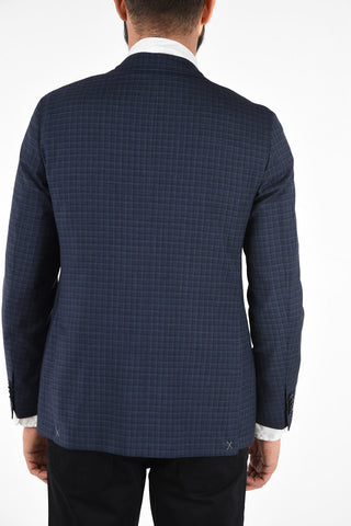 CC COLLECTION check half lining side vents 2-button RIGHTblazer