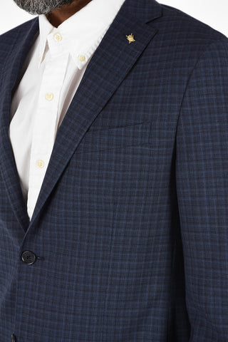 CC COLLECTION check half lining side vents 2-button RIGHTblazer