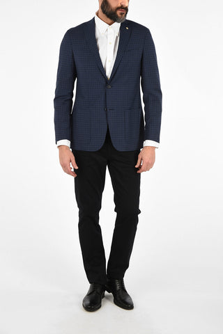 CC COLLECTION check half lining side vents 2-button RIGHTblazer
