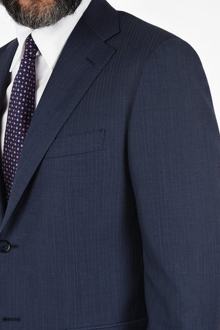 Side Vents Pinstriped Drop 6R 2-Button MANTUA Suit