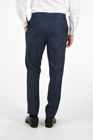 Side Vents Pinstriped Drop 6R 2-Button MANTUA Suit