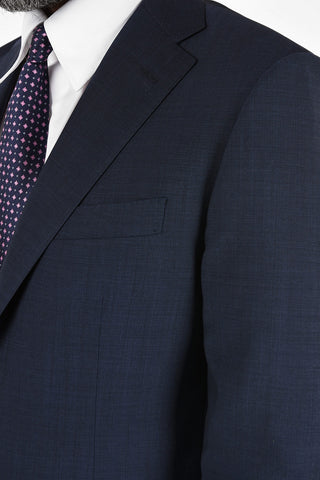 Side Vents Pin Check Drop 6R 2-Button MANTUA Suit
