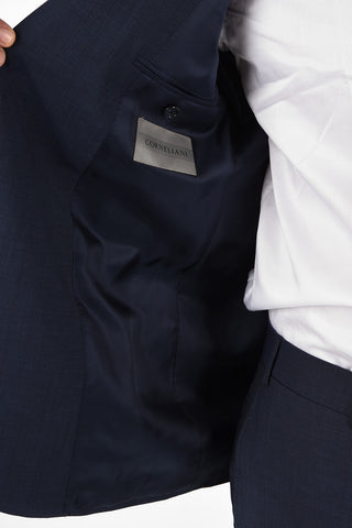 Side Vents Pin Check Drop 6R 2-Button MANTUA Suit