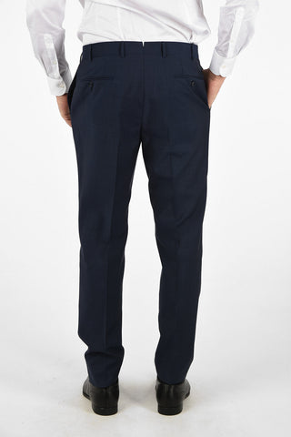 Side Vents Pin Check Drop 6R 2-Button MANTUA Suit
