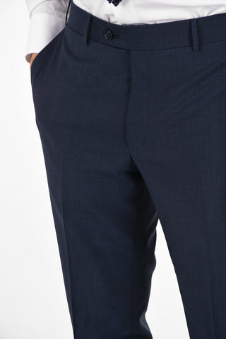 Side Vents Pin Check Drop 6R 2-Button MANTUA Suit