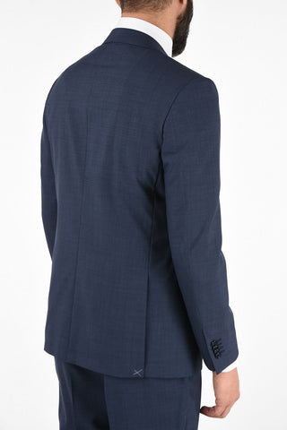 Side Vents Pin Check 2-Button MANTUA Suit