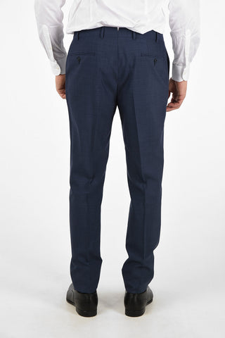 Side Vents Pin Check 2-Button MANTUA Suit
