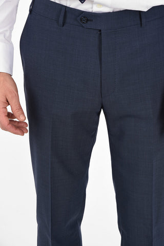 Side Vents Pin Check 2-Button MANTUA Suit