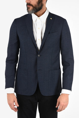 CC COLLECTION giacca RIGHT a 2 bottoni pin check due spacchi mezza fodera