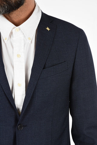 CC COLLECTION giacca RIGHT a 2 bottoni pin check due spacchi mezza fodera