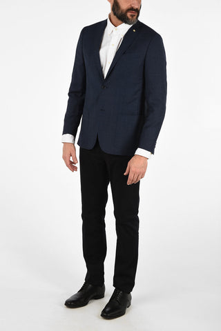 CC COLLECTION giacca RIGHT a 2 bottoni pin check due spacchi mezza fodera