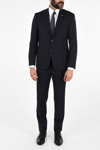 CC COLLECTION side vents pinstriped 2-button RIGHT suit