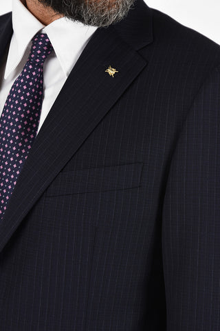 CC COLLECTION side vents pinstriped 2-button RIGHT suit