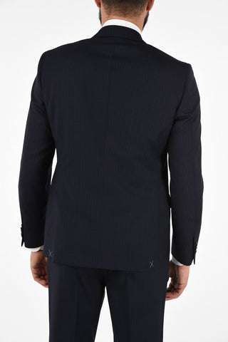 CC COLLECTION side vents pinstriped 2-button RIGHT suit