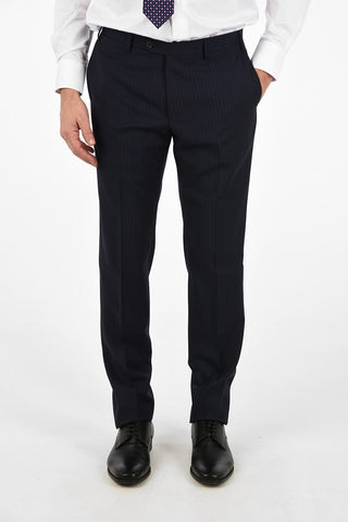CC COLLECTION side vents pinstriped 2-button RIGHT suit