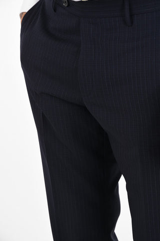 CC COLLECTION side vents pinstriped 2-button RIGHT suit