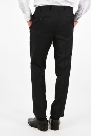 CC COLLECTION side vents pinstriped 2-button RIGHT suit