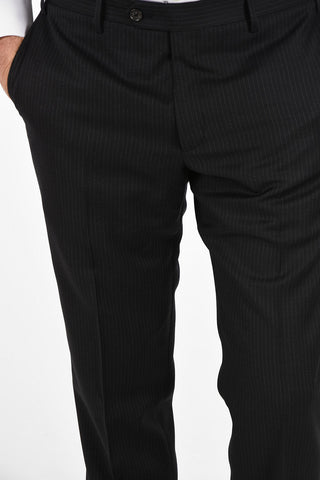 CC COLLECTION side vents pinstriped 2-button RIGHT suit