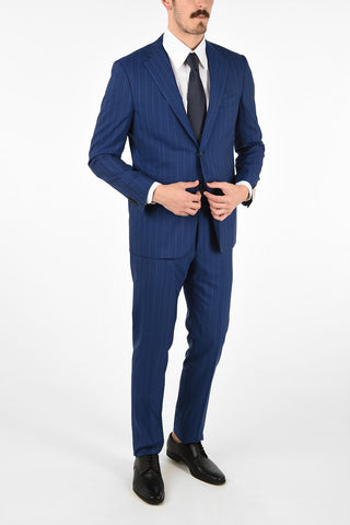 side vents pinstriped 2-button MANTUA suit
